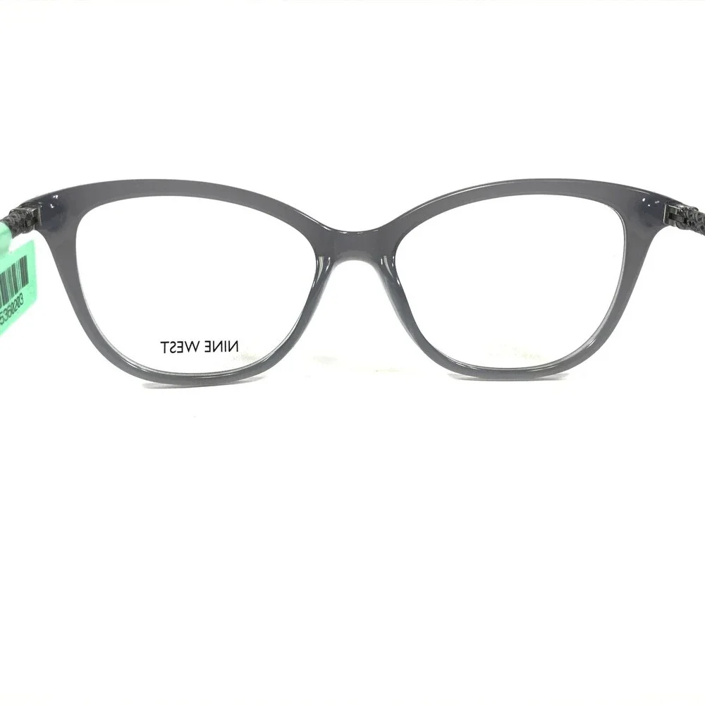 Nine West Eyeglasses Frames NW5143 014 Blue Silver Cat Eye Full Rim 52-16-135